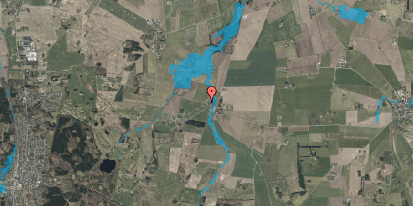 Oversvømmelsesrisiko fra vandløb på Lyngbyvej 92, 9520 Skørping