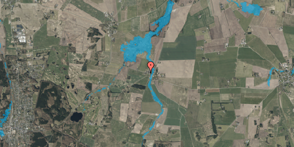 Oversvømmelsesrisiko fra vandløb på Lyngbyvej 97, 9520 Skørping