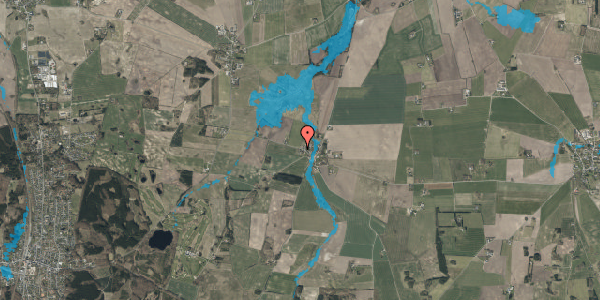Oversvømmelsesrisiko fra vandløb på Lyngbyvej 101, 9520 Skørping