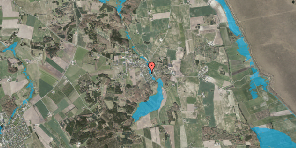 Oversvømmelsesrisiko fra vandløb på Nygade 7, 9574 Bælum