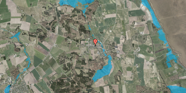 Oversvømmelsesrisiko fra vandløb på Savværksvej 1, 9574 Bælum