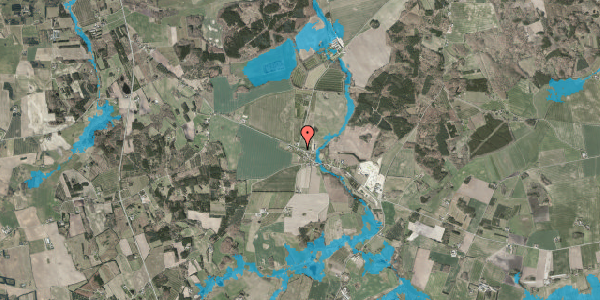 Oversvømmelsesrisiko fra vandløb på Vester Korupvej 36, 9560 Hadsund
