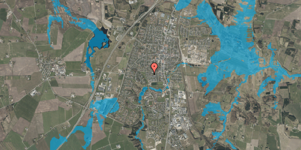 Oversvømmelsesrisiko fra vandløb på Grangårdsvej 151, 9530 Støvring