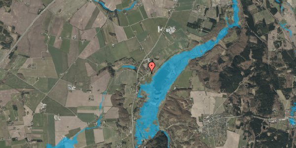 Oversvømmelsesrisiko fra vandløb på Gravlevvej 20, 9520 Skørping
