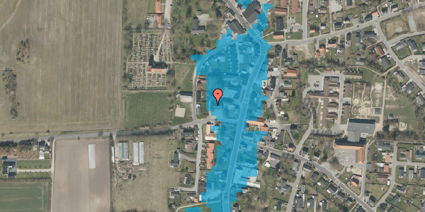 Oversvømmelsesrisiko fra vandløb på Harrildvej 2A, 9530 Støvring