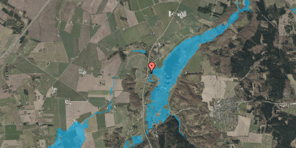 Oversvømmelsesrisiko fra vandløb på Hobrovej 209, 9520 Skørping
