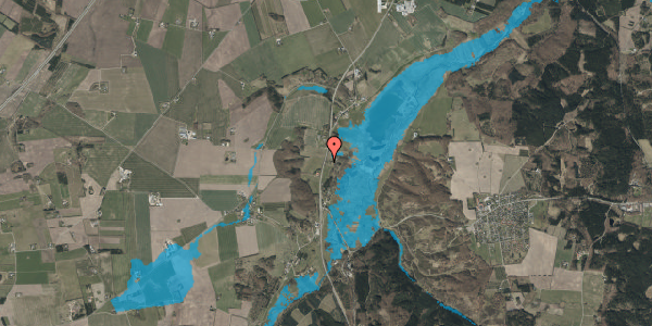Oversvømmelsesrisiko fra vandløb på Hobrovej 221, 9520 Skørping