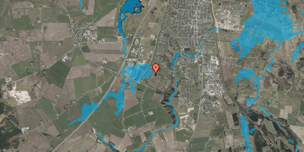 Oversvømmelsesrisiko fra vandløb på Hulvejen 138, 9530 Støvring