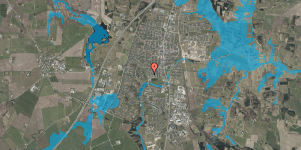 Oversvømmelsesrisiko fra vandløb på Mastrupvej 27, 9530 Støvring