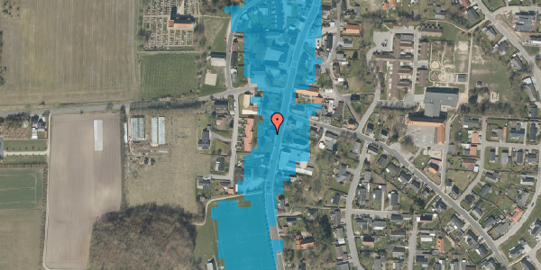 Oversvømmelsesrisiko fra vandløb på Nibevej 167, 9530 Støvring