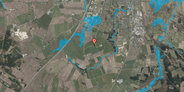 Oversvømmelsesrisiko fra vandløb på Præstevej 74, 9530 Støvring