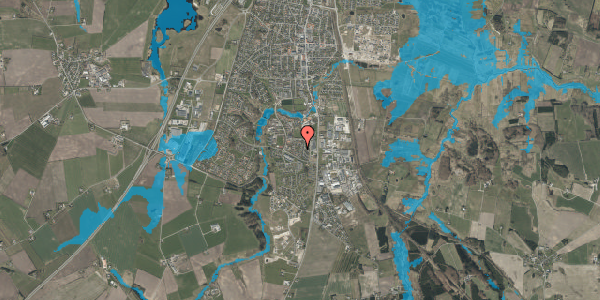 Oversvømmelsesrisiko fra vandløb på Rugmarken 14, 9530 Støvring