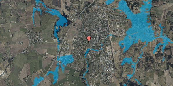 Oversvømmelsesrisiko fra vandløb på Søndervang 23, 9530 Støvring
