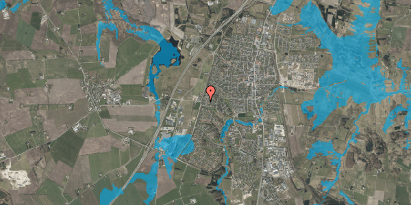 Oversvømmelsesrisiko fra vandløb på Vestre Alle 48, 9530 Støvring