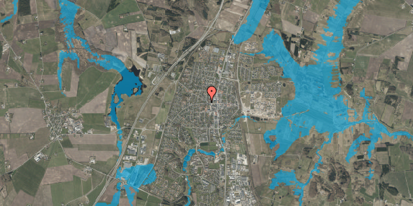 Oversvømmelsesrisiko fra vandløb på Viborgvej 14B, 9530 Støvring