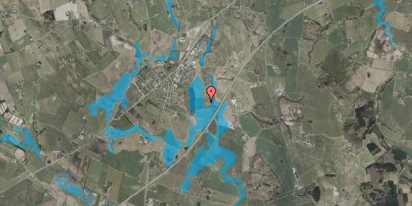 Oversvømmelsesrisiko fra vandløb på Østmarkvej 15, 9352 Dybvad