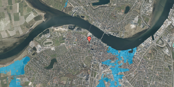 Oversvømmelsesrisiko fra vandløb på Absalonsgade 28, 1. tv, 9000 Aalborg