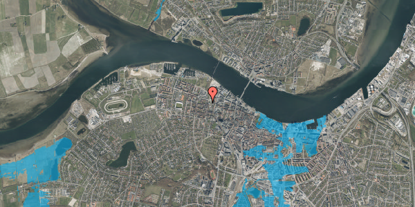 Oversvømmelsesrisiko fra vandløb på Absalonsgade 33, 3. tv, 9000 Aalborg