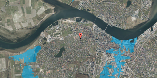 Oversvømmelsesrisiko fra vandløb på Agnetevej 5, 9000 Aalborg