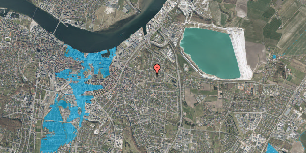 Oversvømmelsesrisiko fra vandløb på Ahornvej 17, 9000 Aalborg