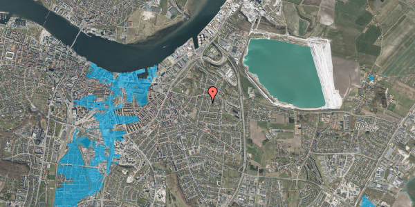 Oversvømmelsesrisiko fra vandløb på Ahornvej 21, 9000 Aalborg