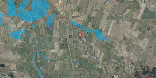 Oversvømmelsesrisiko fra vandløb på Alexander Kiellands Vej 13, 9381 Sulsted