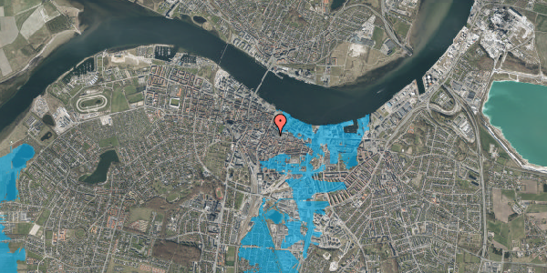 Oversvømmelsesrisiko fra vandløb på Algade 18, 6. 95, 9000 Aalborg
