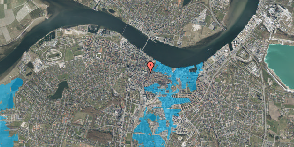 Oversvømmelsesrisiko fra vandløb på Algade 33, 3. tv, 9000 Aalborg