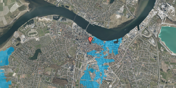 Oversvømmelsesrisiko fra vandløb på Algade 35A, st. th, 9000 Aalborg