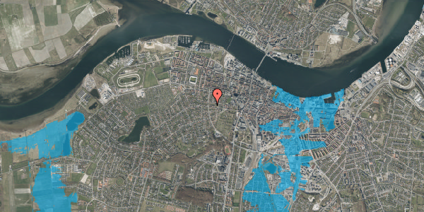 Oversvømmelsesrisiko fra vandløb på Anders Borks Vej 18, 9000 Aalborg