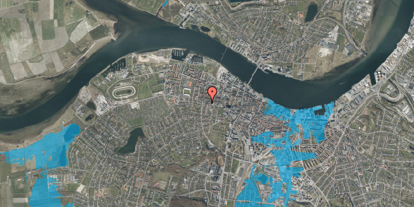 Oversvømmelsesrisiko fra vandløb på Annebergvej 6, st. 9, 9000 Aalborg
