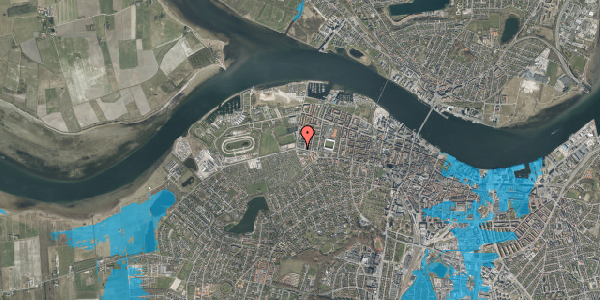 Oversvømmelsesrisiko fra vandløb på Annebergvej 107, 9000 Aalborg