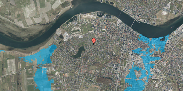 Oversvømmelsesrisiko fra vandløb på Anne Maries Vej 13, 9000 Aalborg