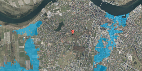 Oversvømmelsesrisiko fra vandløb på Bakkevænget 20, 9000 Aalborg