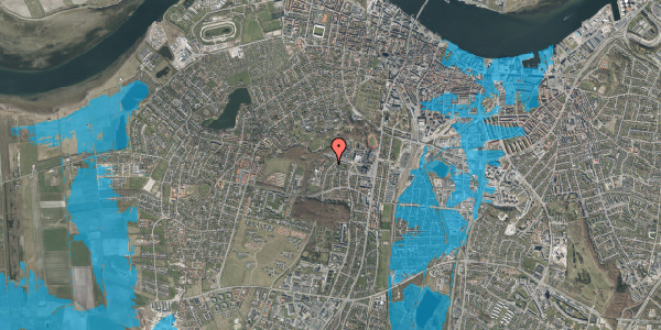 Oversvømmelsesrisiko fra vandløb på Bejsebakkevej 12, 9000 Aalborg