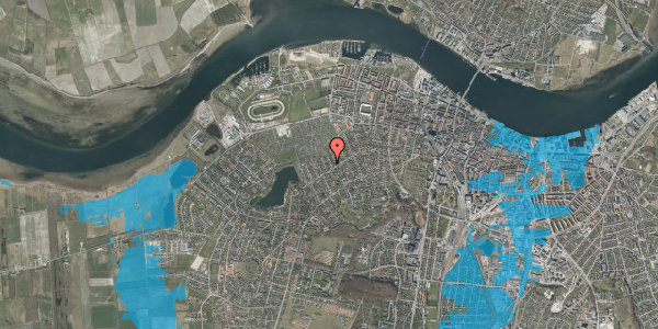Oversvømmelsesrisiko fra vandløb på Benediktevej 3, 9000 Aalborg