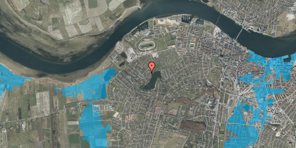 Oversvømmelsesrisiko fra vandløb på Betavej 15, 9000 Aalborg