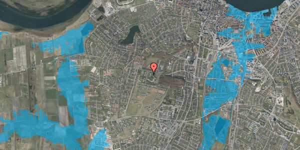 Oversvømmelsesrisiko fra vandløb på Blegdalsparken 13, 1. 114, 9000 Aalborg
