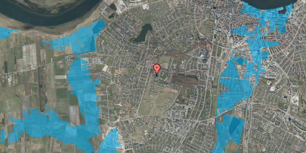 Oversvømmelsesrisiko fra vandløb på Blegdalsparken 76, 9000 Aalborg