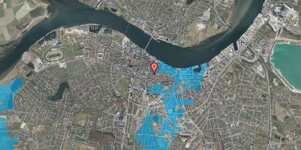Oversvømmelsesrisiko fra vandløb på Boulevarden 1A, 2. tv, 9000 Aalborg