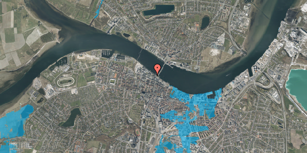 Oversvømmelsesrisiko fra vandløb på Brohusgade 2A, 2. 12, 9000 Aalborg