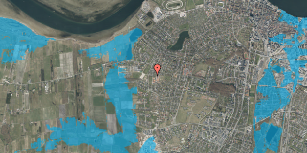 Oversvømmelsesrisiko fra vandløb på Brombærvej 19, 9000 Aalborg