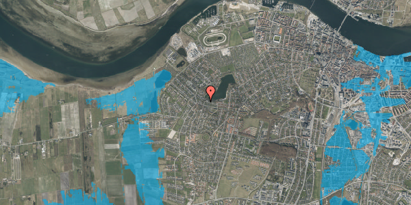 Oversvømmelsesrisiko fra vandløb på Bundgårdsvej 93, 9000 Aalborg