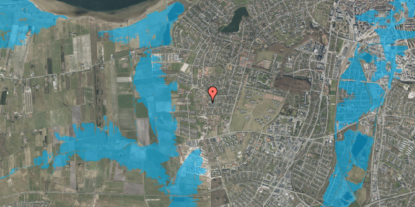 Oversvømmelsesrisiko fra vandløb på Bygaden 11C, 9000 Aalborg