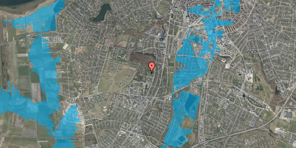 Oversvømmelsesrisiko fra vandløb på Bynkevej 95, 1. , 9000 Aalborg