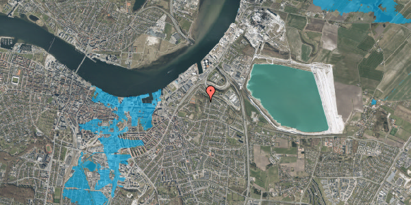 Oversvømmelsesrisiko fra vandløb på Carl Blochs Vej 27, 9000 Aalborg