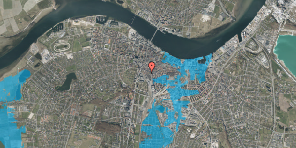 Oversvømmelsesrisiko fra vandløb på Christiansgade 7, 1. tv, 9000 Aalborg