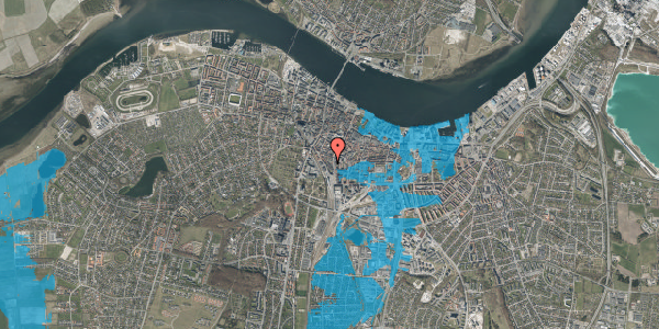 Oversvømmelsesrisiko fra vandløb på Christiansgade 19, 2. tv, 9000 Aalborg