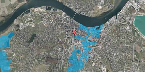 Oversvømmelsesrisiko fra vandløb på Christiansgade 25, 4. tv, 9000 Aalborg