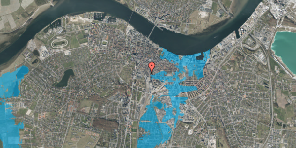 Oversvømmelsesrisiko fra vandløb på Christiansgade 27, 2. th, 9000 Aalborg